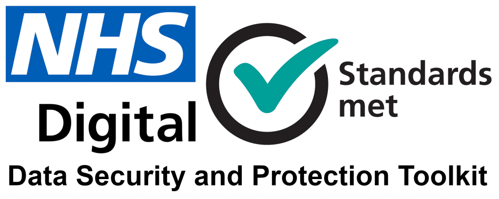 NHS Digital Data Security and Protection Toolkit standards met