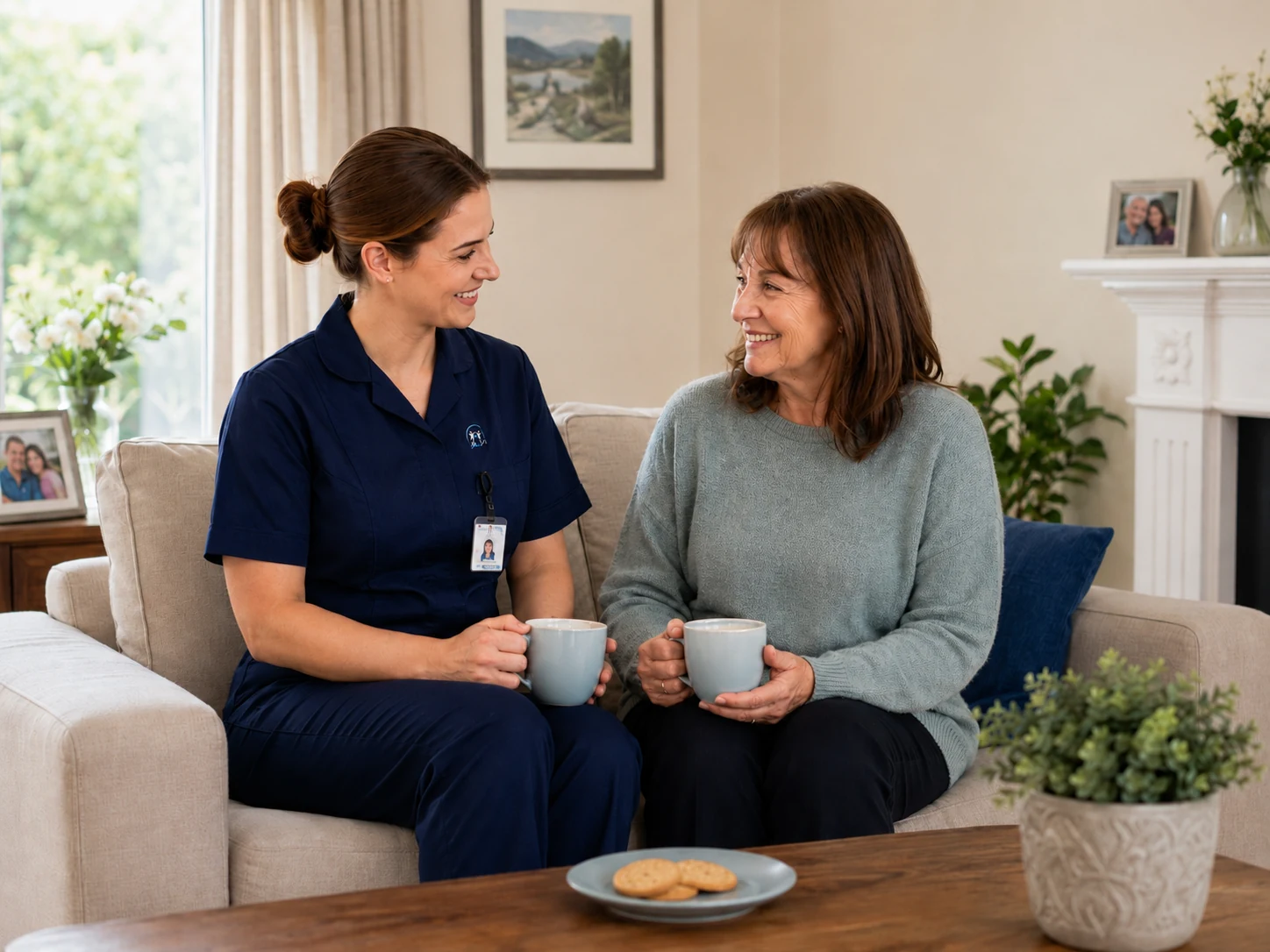 Live-in care support and companionship at home